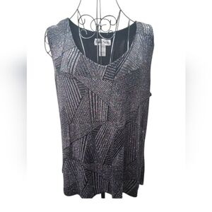 VINTAG3 Ronni Nicole by Ouida Women's Size XL Black Sparkly